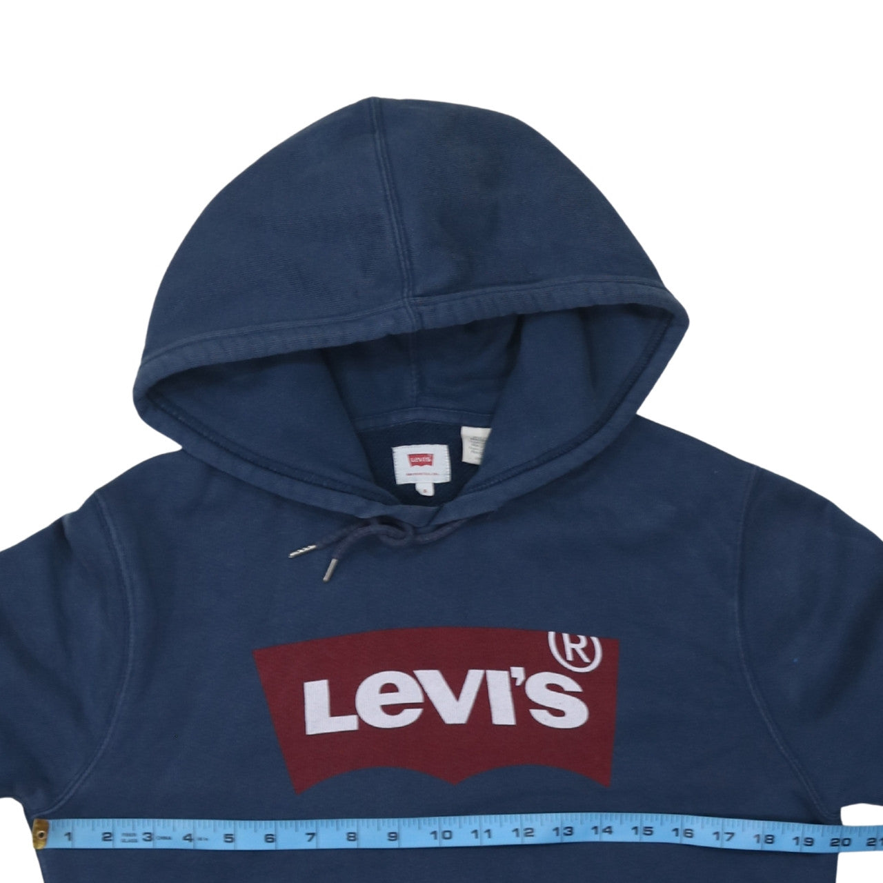 Levi's Men's Blue Pullover Hoodie S Logo Graphic Fleece Sweatshirt
