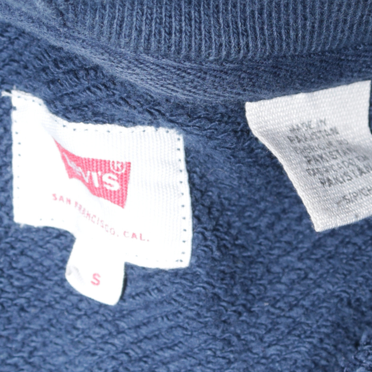 Levi's Men's Blue Pullover Hoodie S Logo Graphic Fleece Sweatshirt