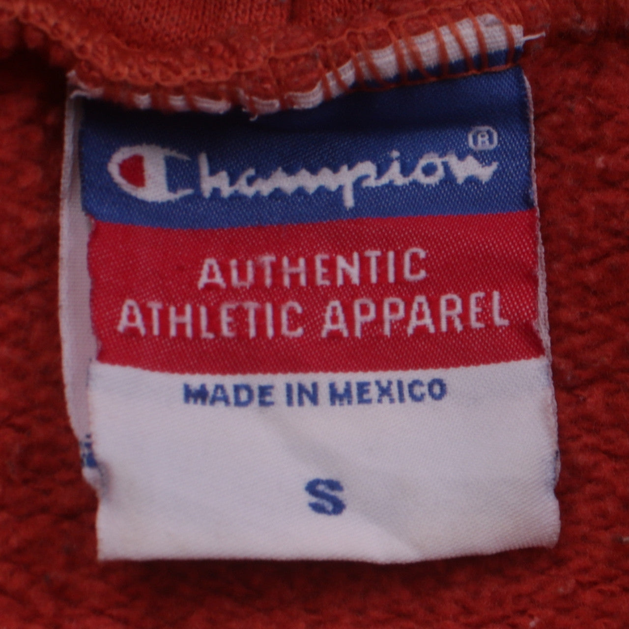 Champion Men's Red Pullover Hoodie S University Graphic Fleece