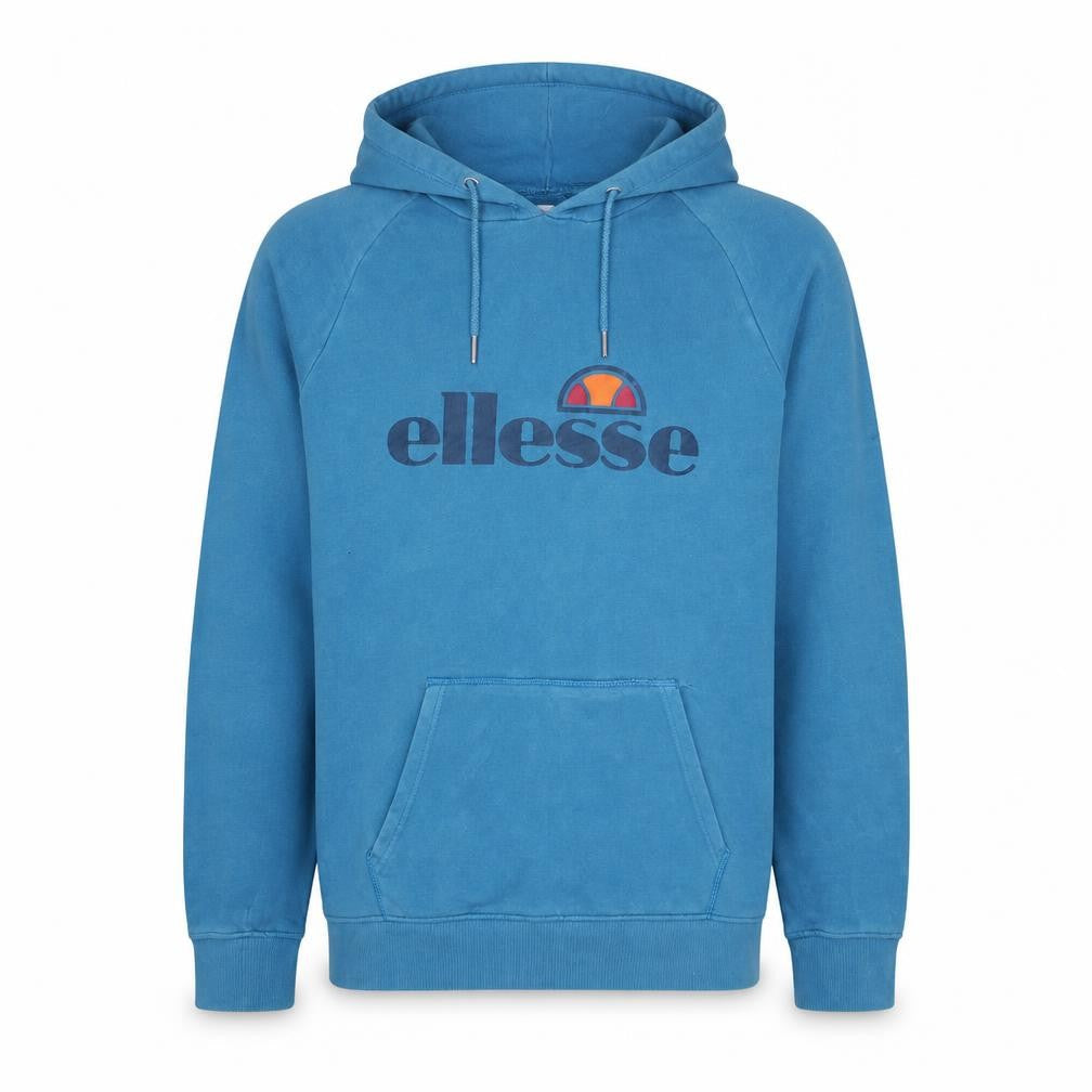 Ellesse Men's Blue Pullover Hoodie M Sports Logo Sweatshirt