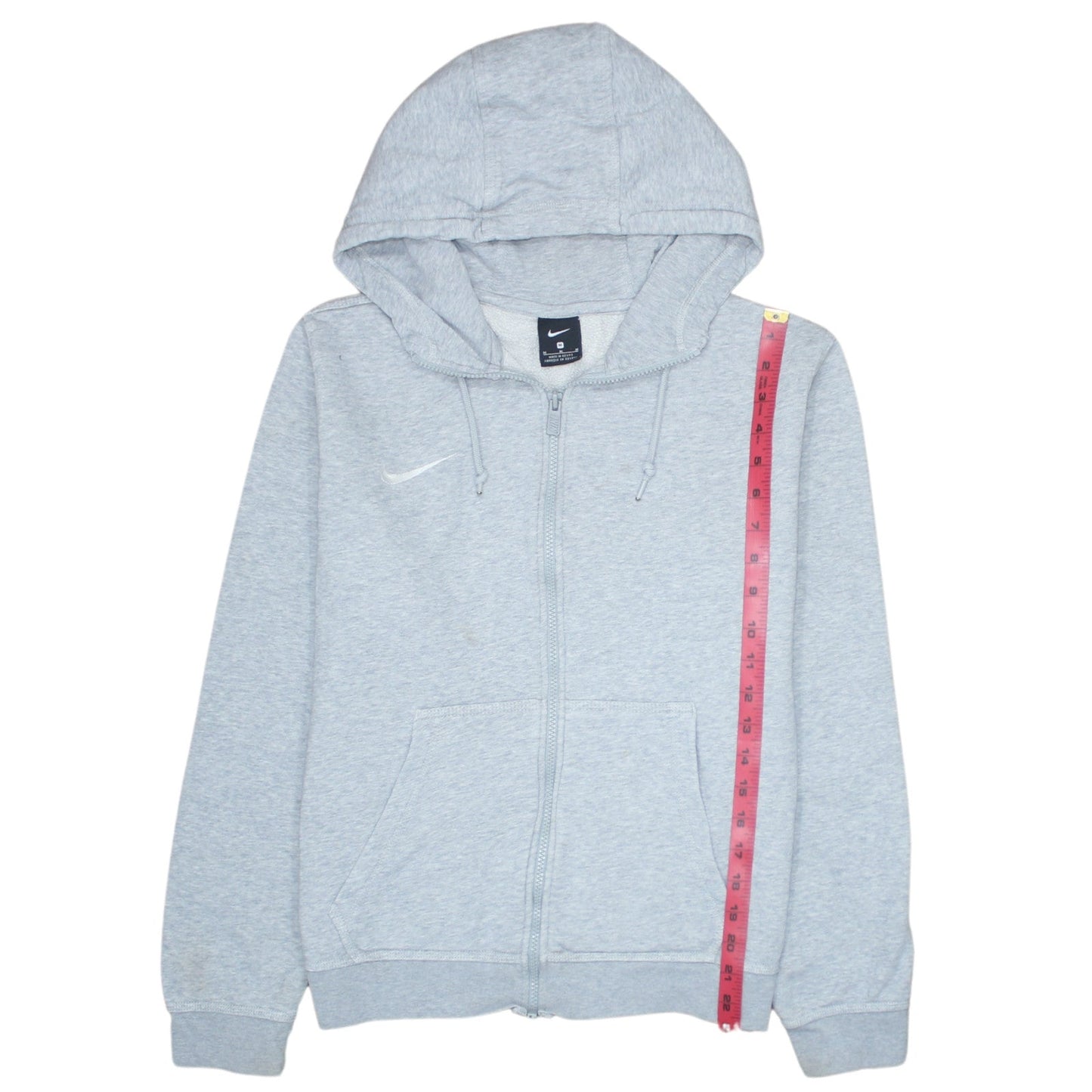 Nike Men's Grey Full Zip Hoodie M Regular Fit Sweatshirt
