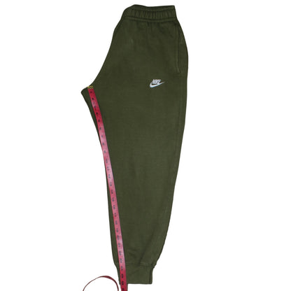 Back view of Nike Men's Green Jogger Sweatpants Small Regular Fit