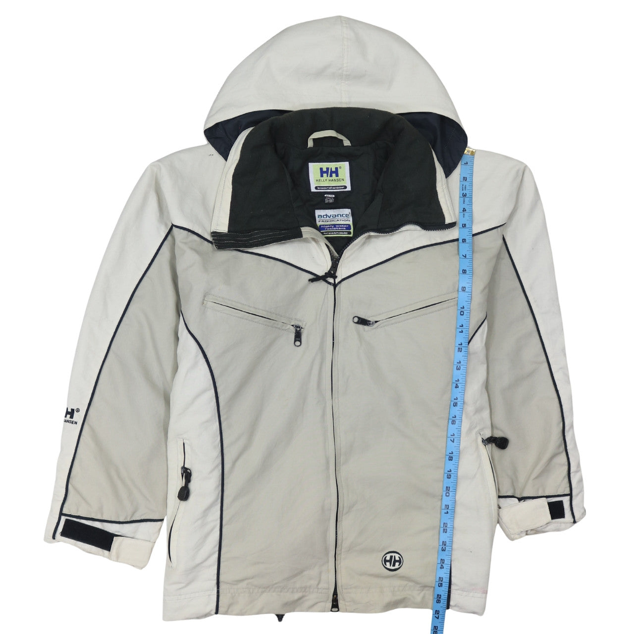Helly Hansen Men's Beige Water Resistant Hooded Parka Jacket M