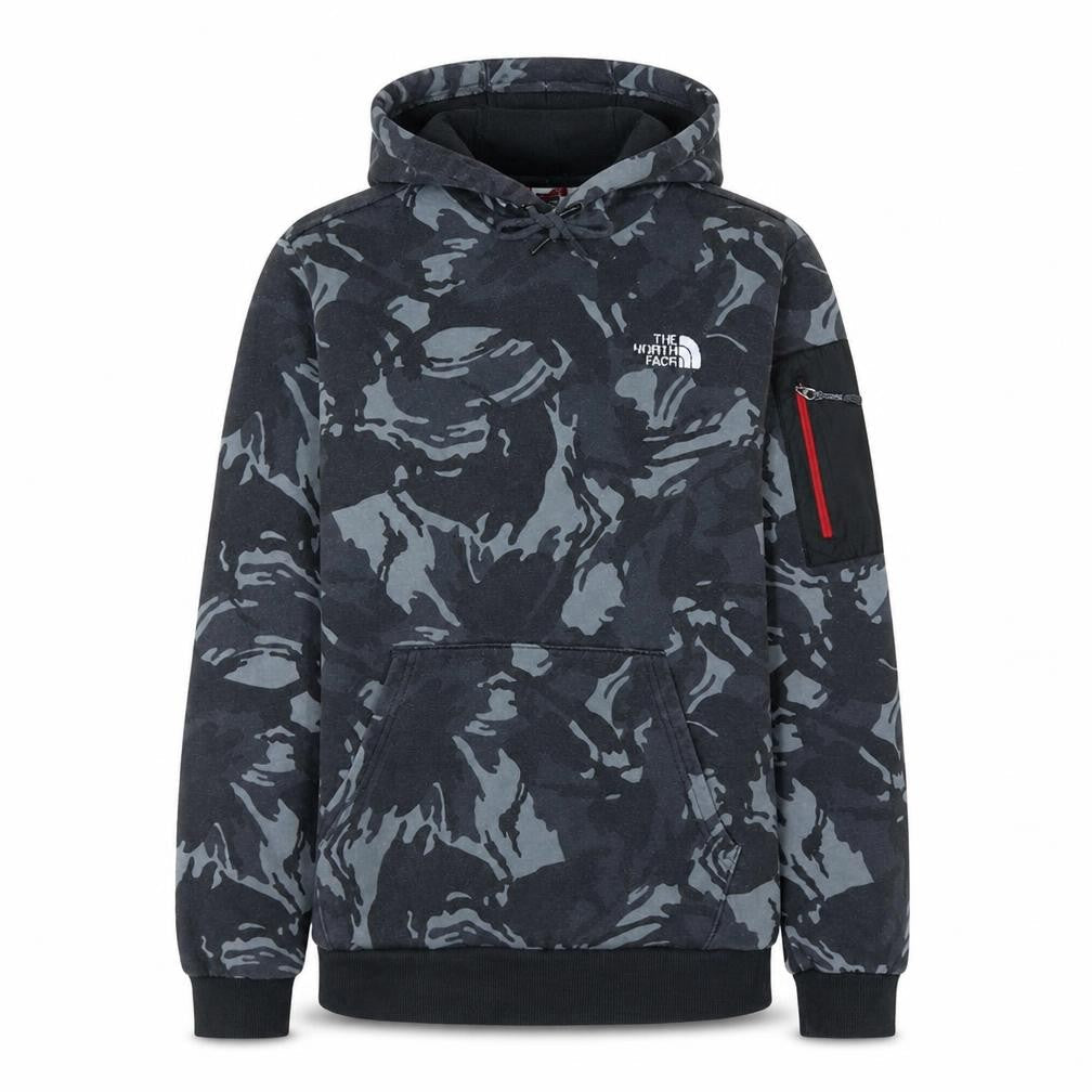 The North Face Men's Grey Camouflage Pullover Hoodie Size S