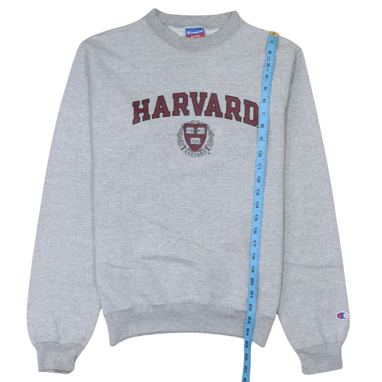 Champion Men’s Grey Harvard Crew Neck Fleece Sweatshirt S