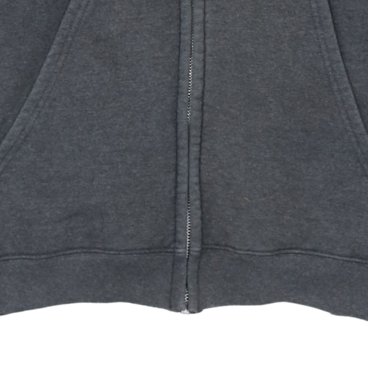 Champion Men’s Grey Full Zip Hoodie 2XL Fleece Logo Sweatshirt