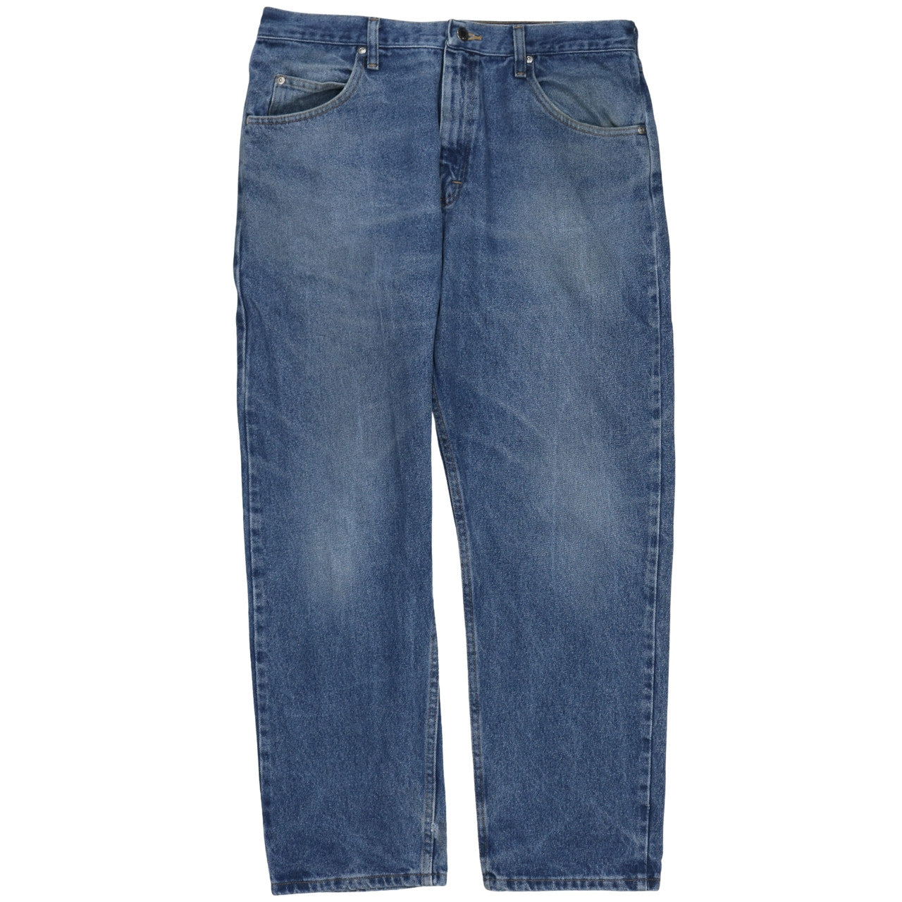 Wrangler Men's Blue 36x30 Relaxed Fit Straight Denim Jeans
