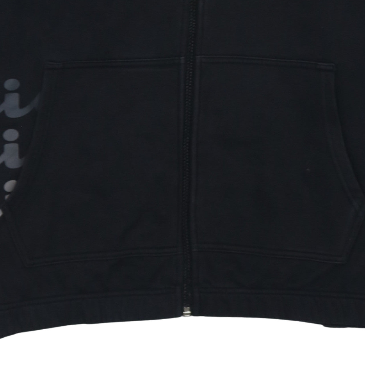 Champion Men's Black 2XL Full Zip Hoodie Fleece Sweatshirt