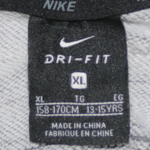 Nike Boys Grey XL Full Zip Hoodie Dri-Fit Sweatshirt 13-15 Years