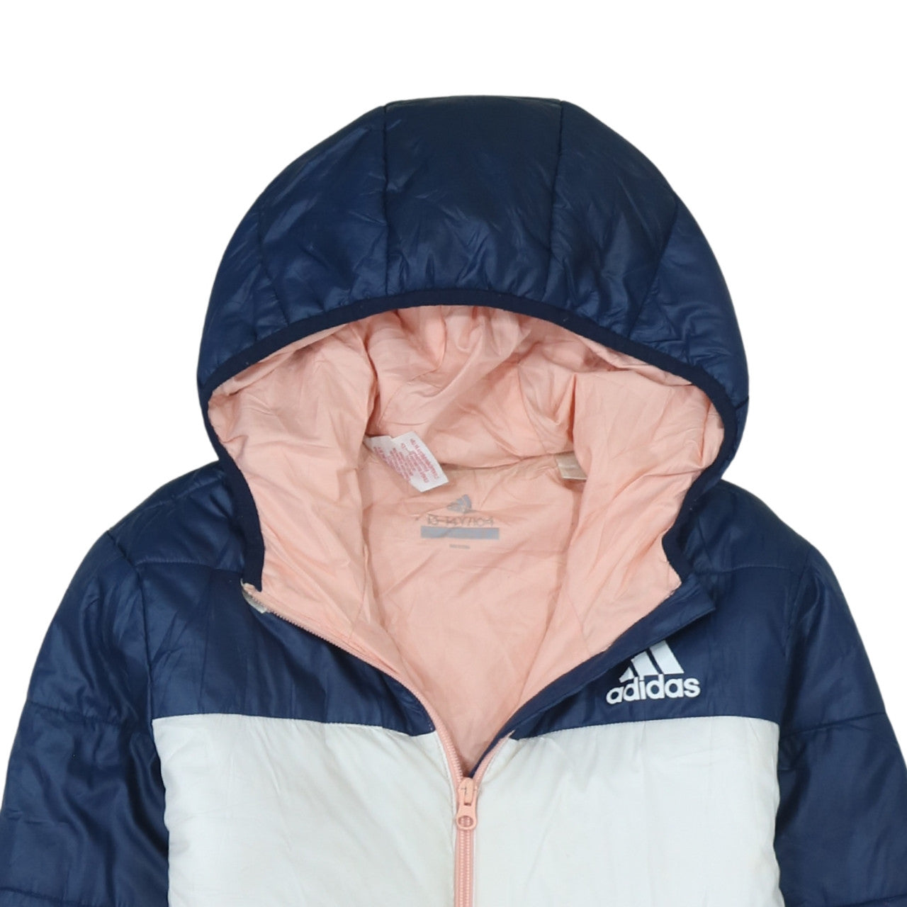 Adidas Girls Multicoloured Puffer Jacket Hooded Winter Coat 13-14 Years
