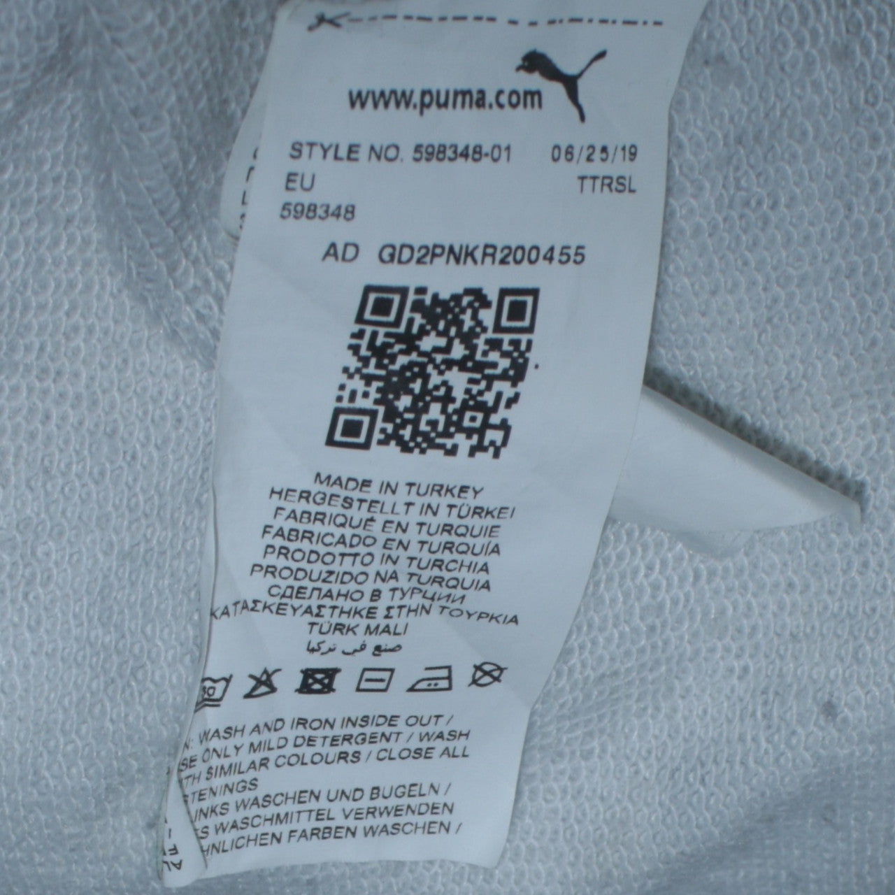 Puma Mens Grey 2XL 1/4 Zip Track Jacket Sports Activewear