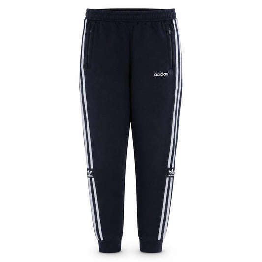 Adidas Boys Blue Jogger Sweatpants 15-16 Years Elastic Waist Fleece Activewear