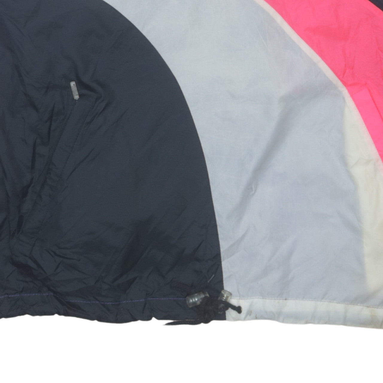 Puma Men’s Purple 90s Windbreaker Jacket L Colourblock Retro Style