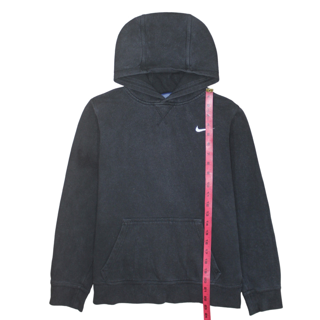 Nike Boys Black Pullover Hoodie XL 13-15 Years Fleece Logo Sweatshirt