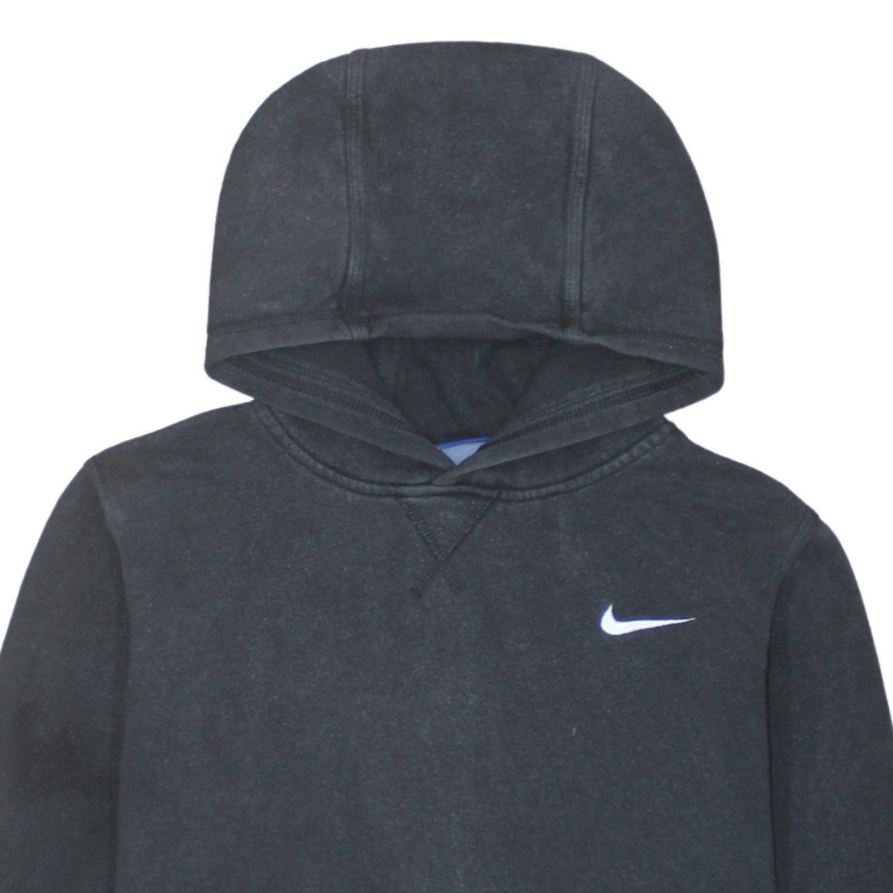 Nike Boys Black Pullover Hoodie XL 13-15 Years Fleece Logo Sweatshirt