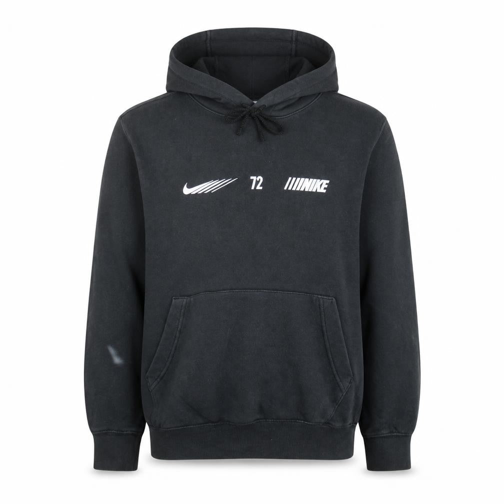 Nike Men's Black Pullover Hoodie Small Logo Graphic Fleece