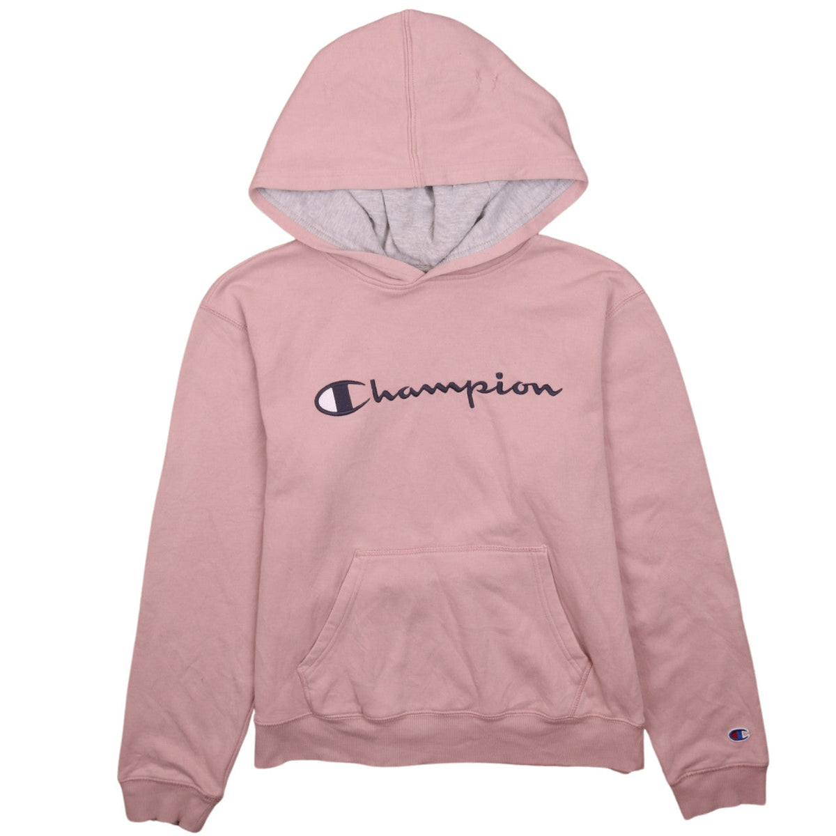 Champion Girls Pink XL Pullover Hoodie with Logo Design