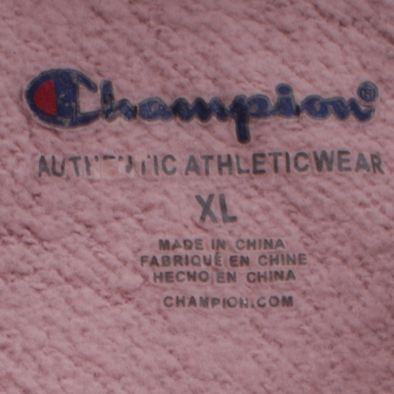 Champion Girls Pink XL Pullover Hoodie with Logo Design