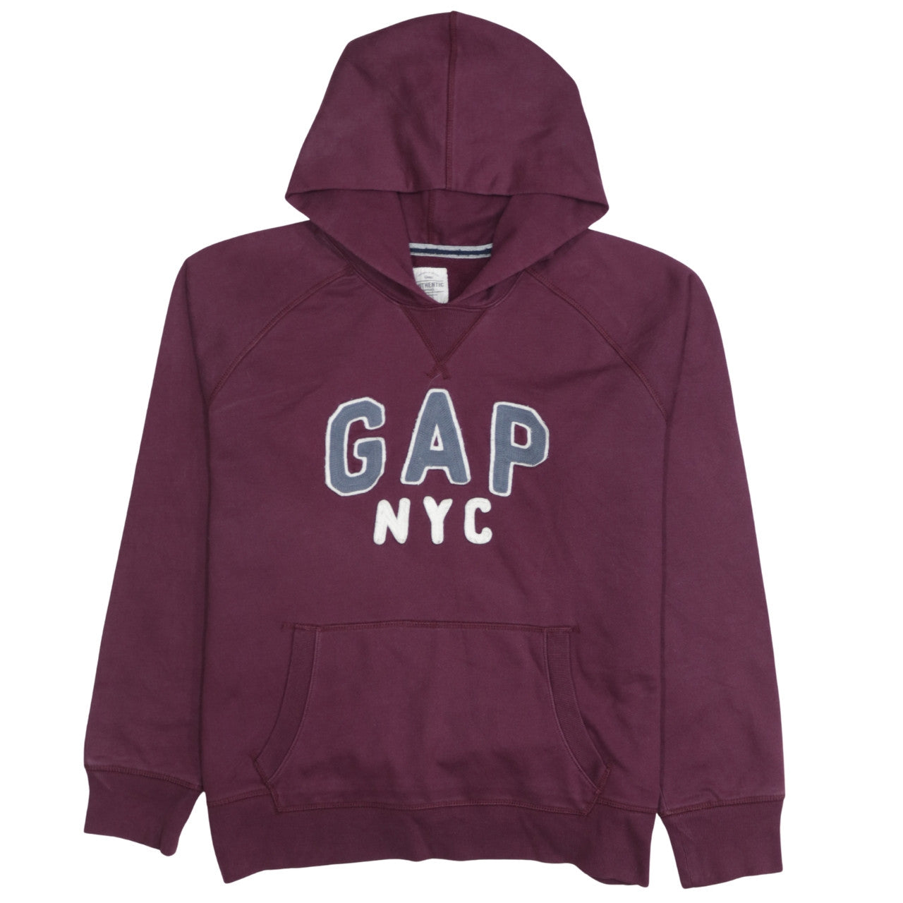 GAP Women’s Burgundy Hooded Pullover Sweatshirt XL Cotton Blend