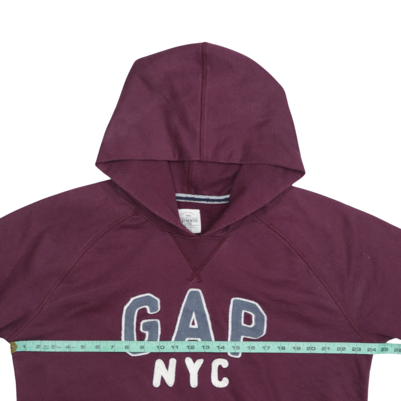 GAP Women’s Burgundy Hooded Pullover Sweatshirt XL Cotton Blend