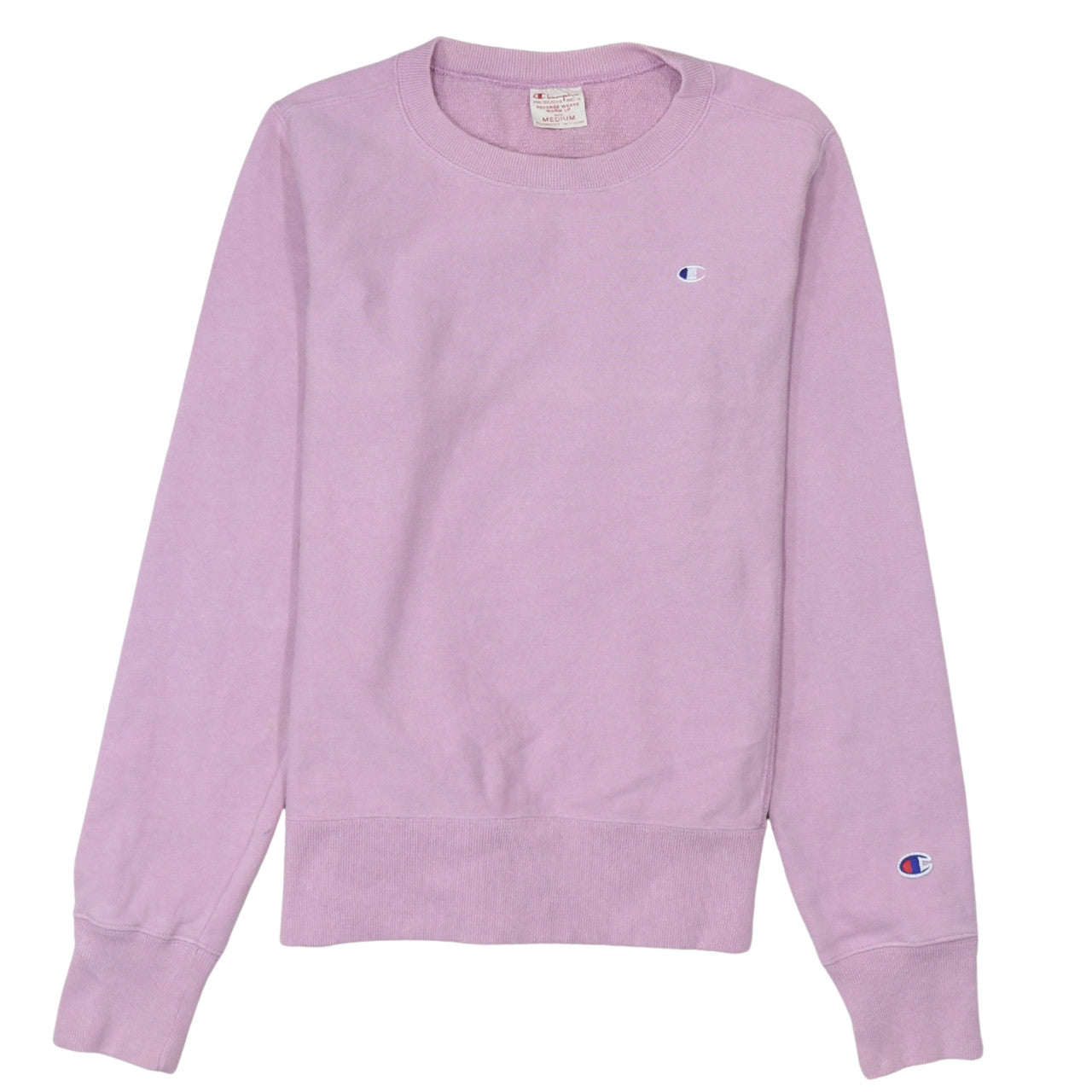 Champion Womens Pink Reverse Weave Sweatshirt Medium Cotton Casual