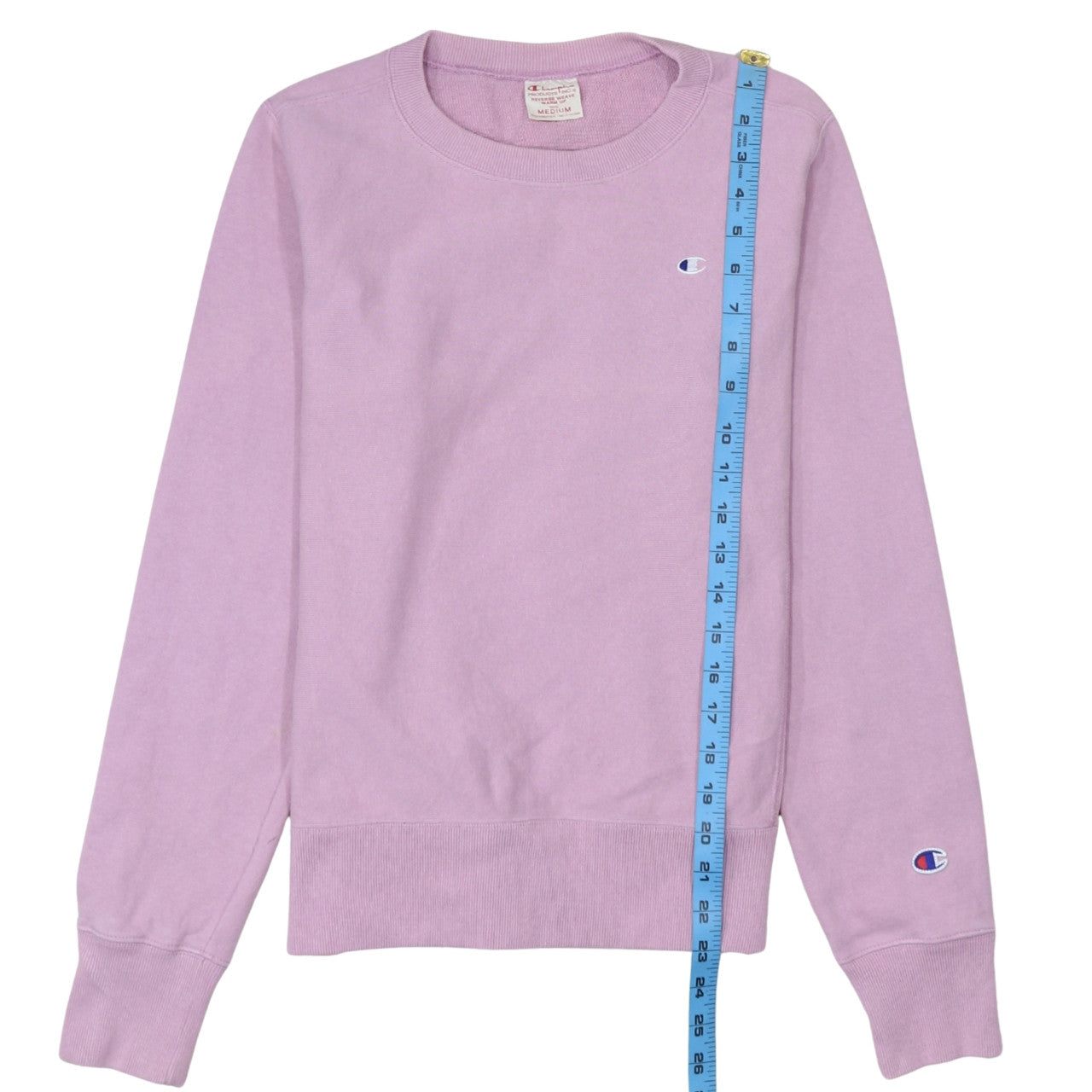 Champion Womens Pink Reverse Weave Sweatshirt Medium Cotton Casual