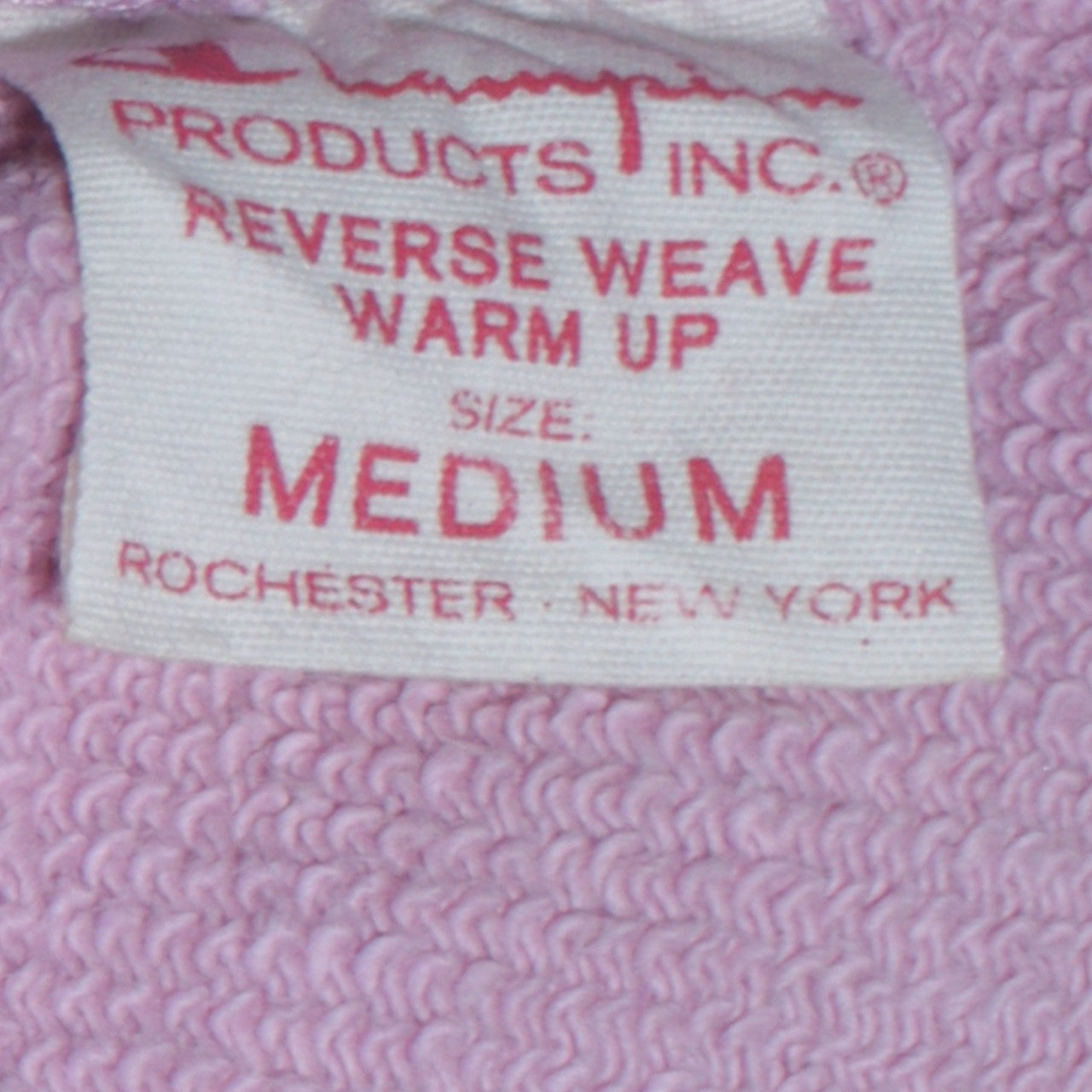 Champion Womens Pink Reverse Weave Sweatshirt Medium Cotton Casual