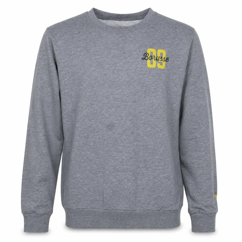 Puma Mens Grey BVB 09 Borussia Sweatshirt Size M Crew Neck Pullover