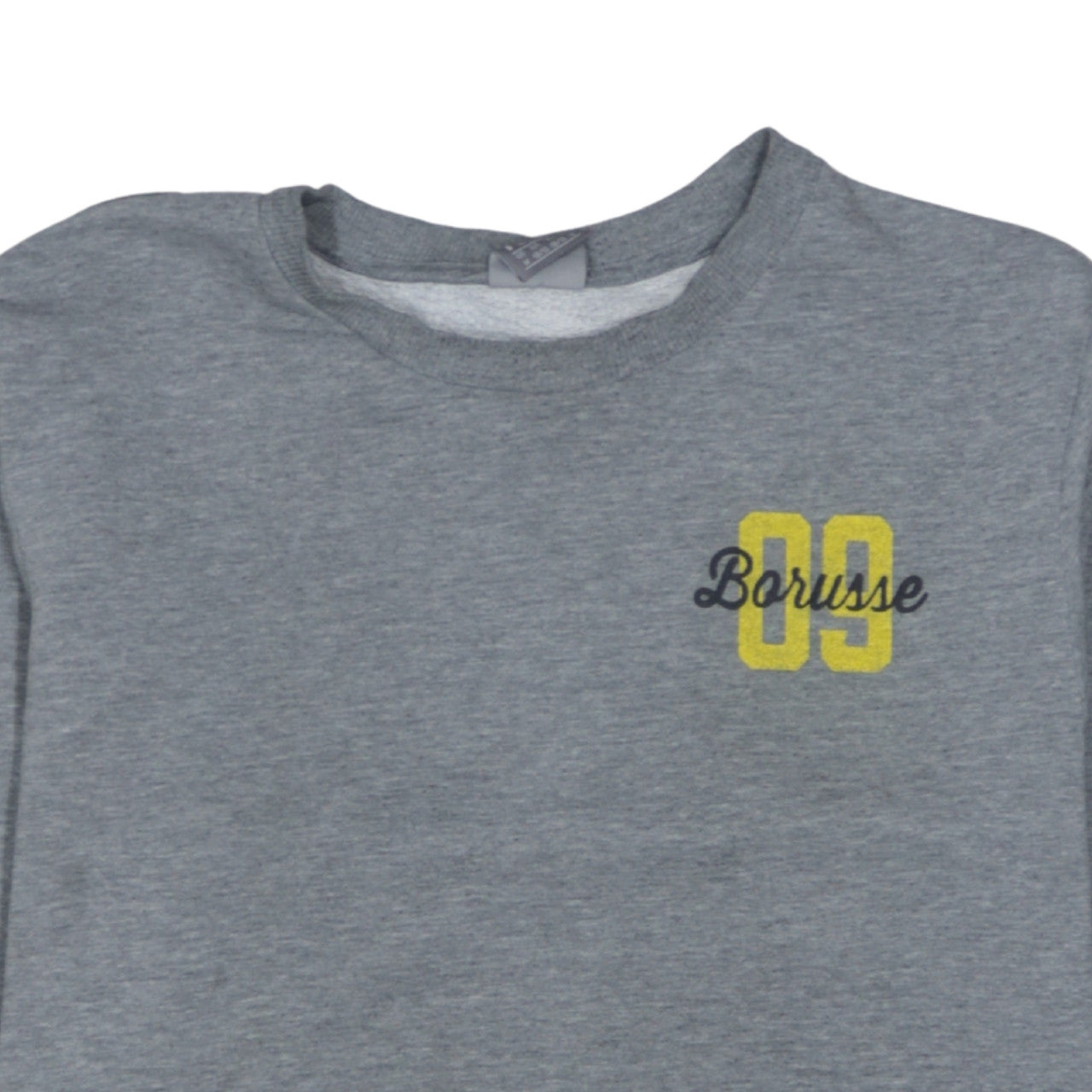 Puma Mens Grey BVB 09 Borussia Sweatshirt Size M Crew Neck Pullover