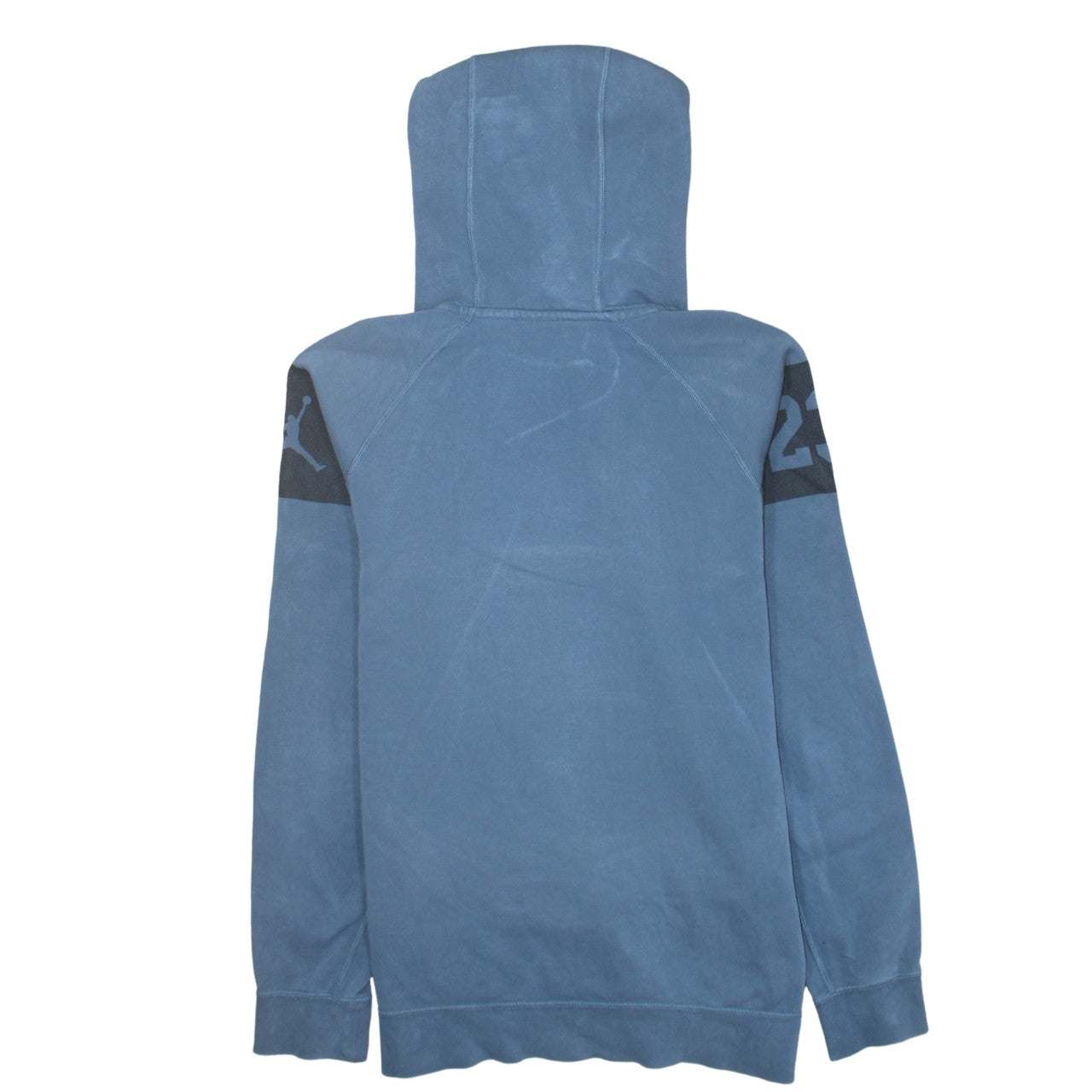 Jordan Men's Blue Pullover Hoodie L Graphic Sports Fleece Sweatshirt