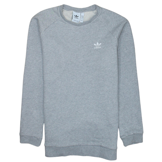 Adidas Men's Grey Crew Neck Pullover Sweatshirt M Regular Fit