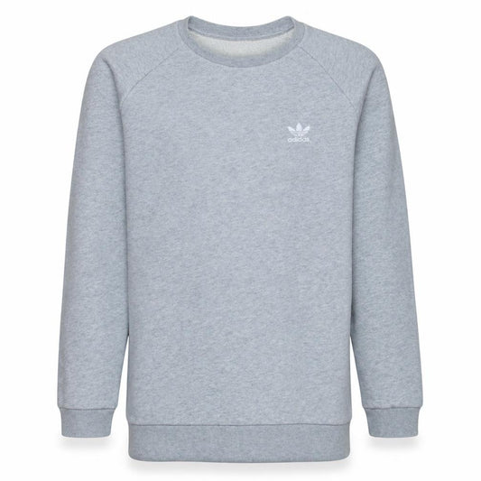 Adidas Men's Grey Crew Neck Pullover Sweatshirt M Regular Fit