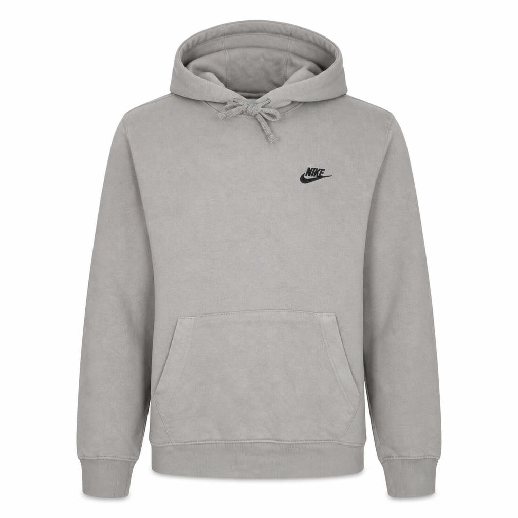 Nike Men's Grey Pullover Hoodie XS Logo Fleece Sweatshirt
