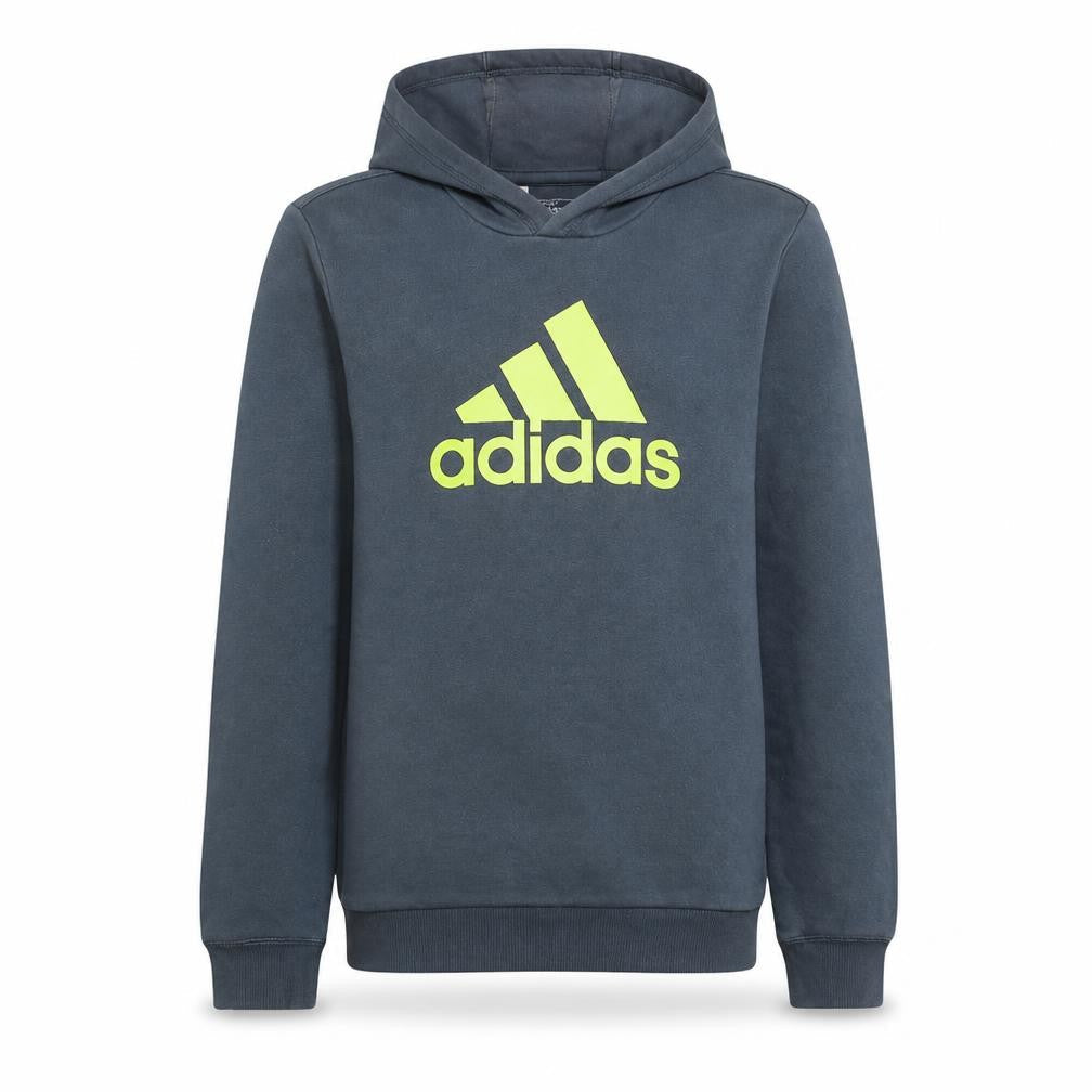 Adidas Boys Blue Pullover Fleece Hoodie 15-16 Years Logo Sport Essentials