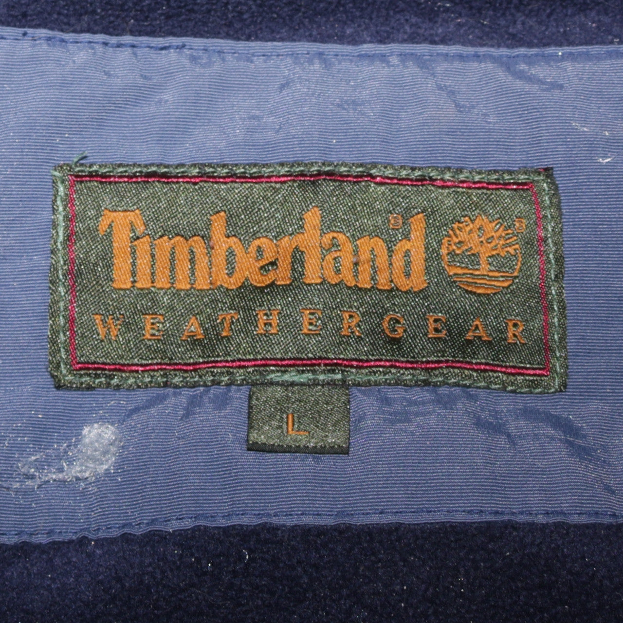 Timberland Men’s Blue L Parka Jacket Hooded Weathergear Outdoor