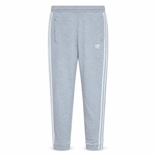 Adidas Men Grey XS Jogger Sweatpants with Logo and Stripes