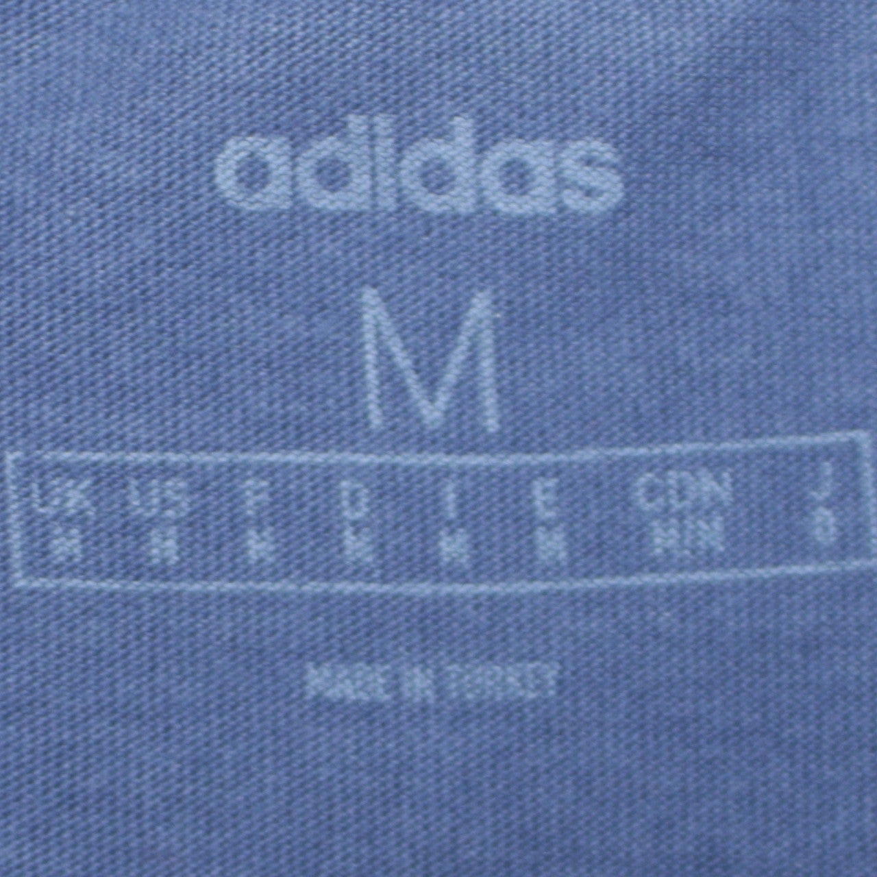 Adidas Men's Blue Graphic Print Crew Neck Cotton T-Shirt Size M