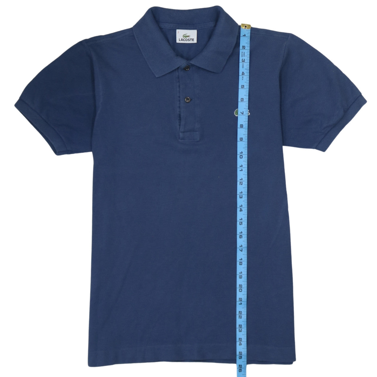 Lacoste Men's Blue Cotton Short Sleeve Polo Shirt Size S