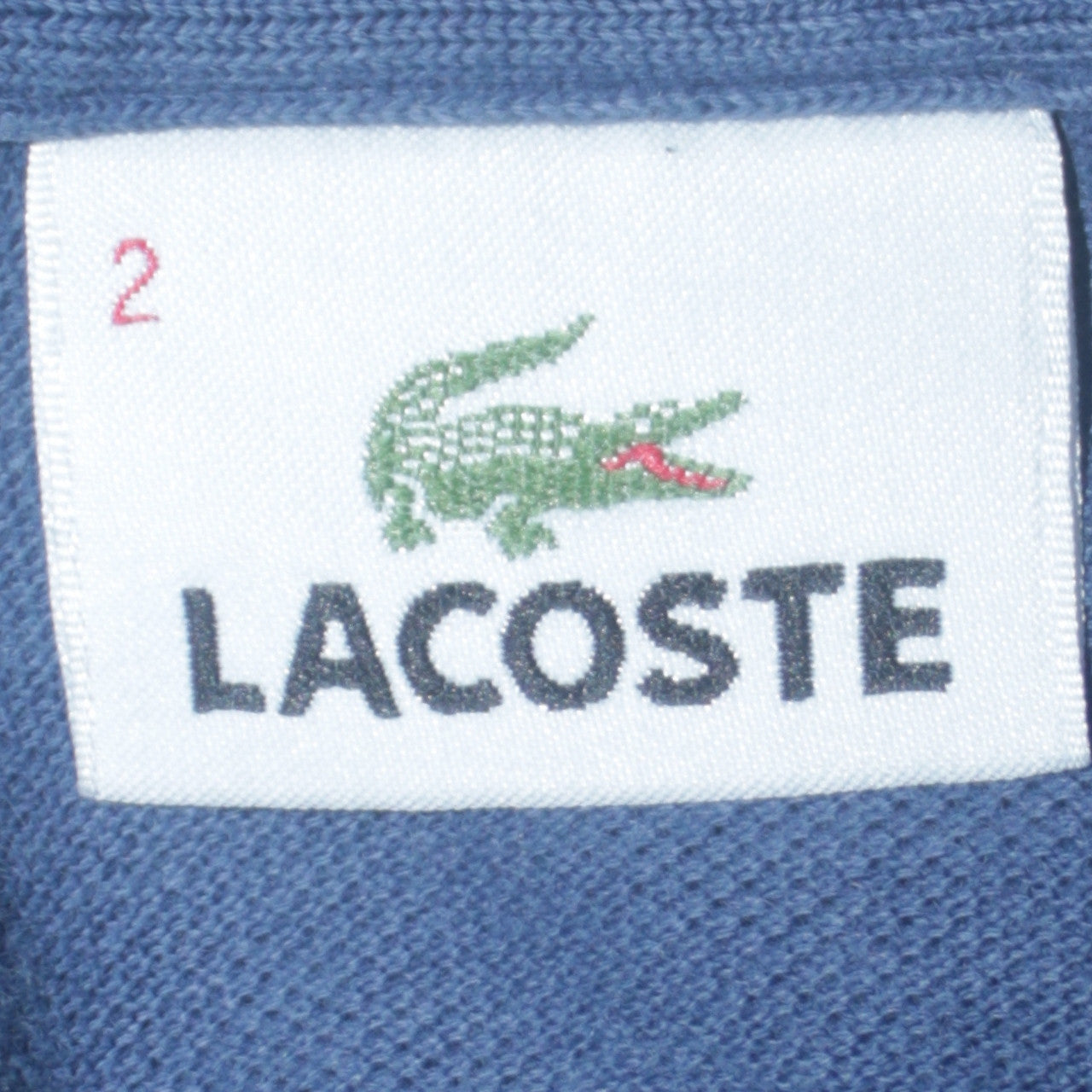 Lacoste Men's Blue Cotton Short Sleeve Polo Shirt Size S