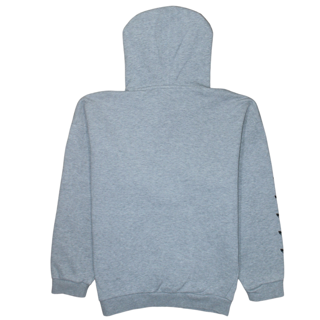 Adidas Men Grey Pullover Hoodie L Logo Fleece Sportswear