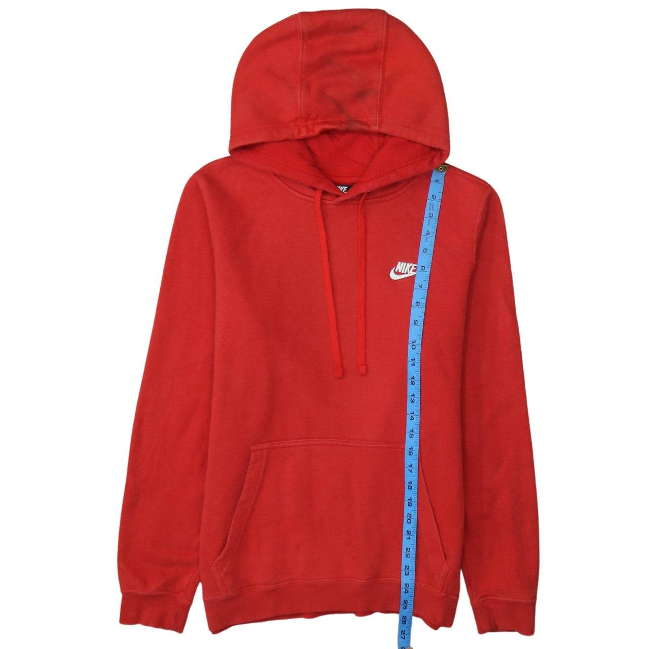 Nike Men’s Red Pullover Hoodie Small Regular Fit Fleece Sportswear