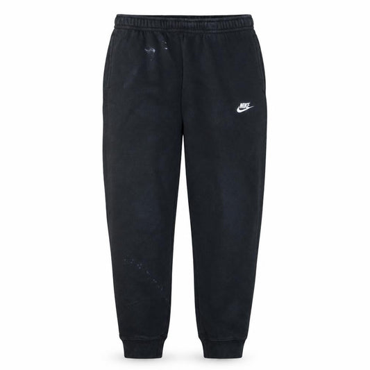 Nike Men's Black Fleece Joggers L Regular Fit Elastic Waist