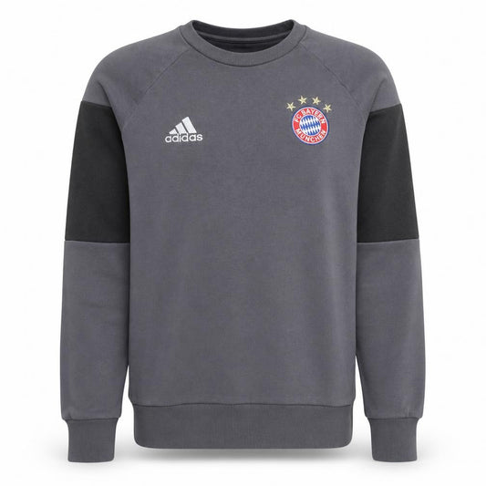 Adidas Men’s Grey FC Bayern Munich Pullover Sweatshirt M