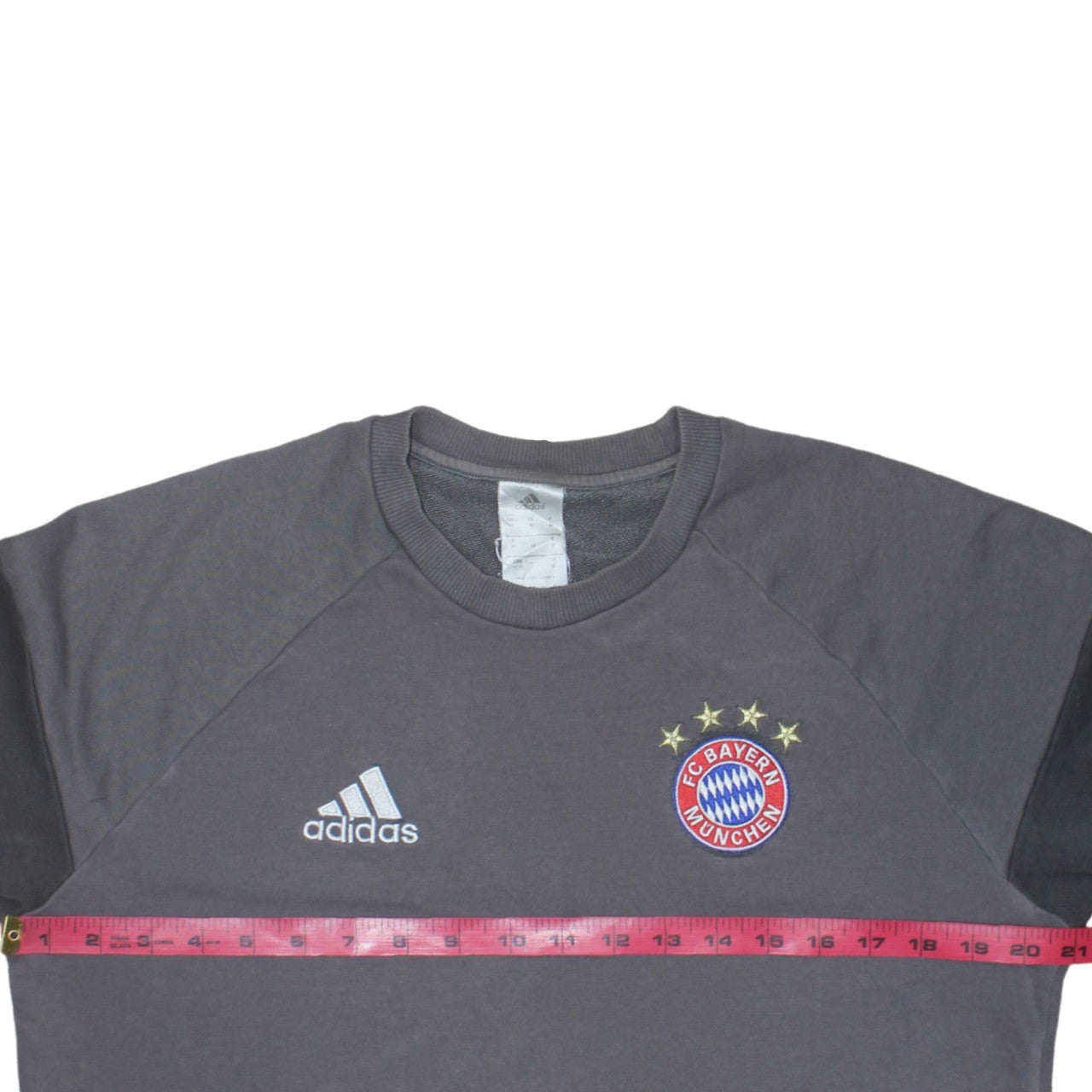 Adidas Men’s Grey FC Bayern Munich Pullover Sweatshirt M