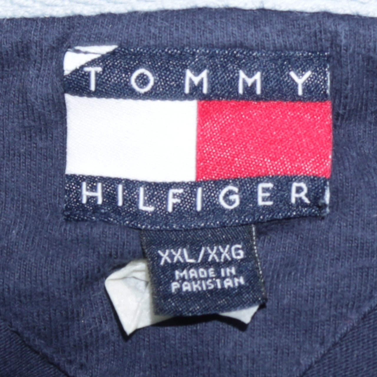 Tommy Hilfiger Men's Blue V-Neck Long Sleeve Cotton Sweatshirt 2XL