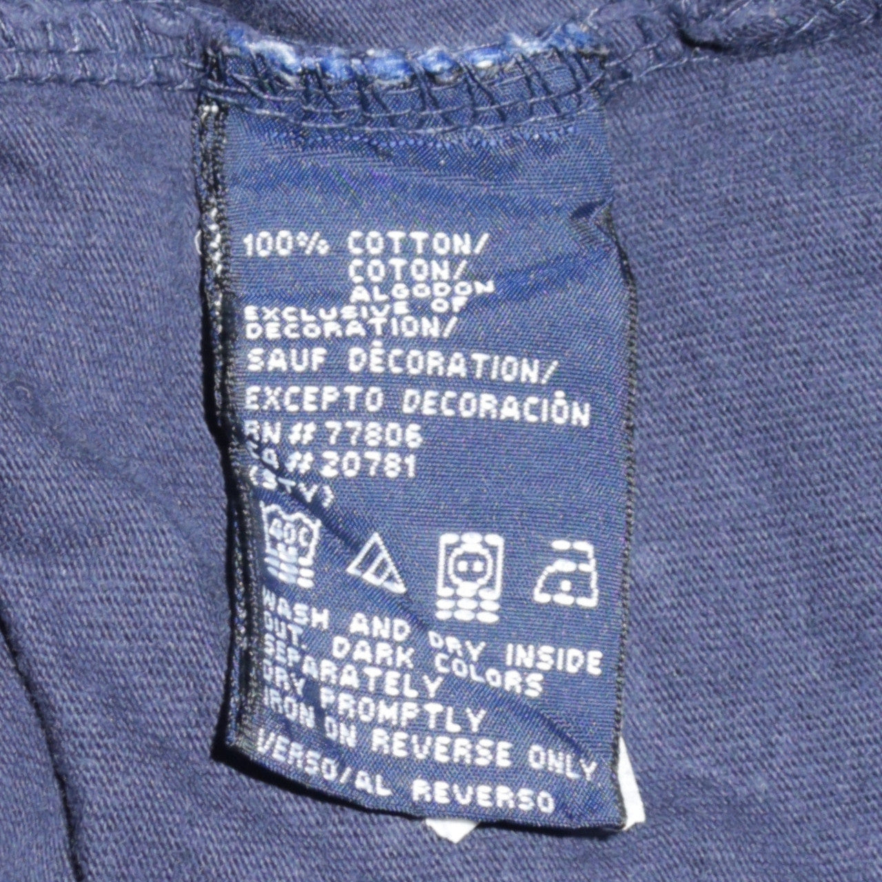 Tommy Hilfiger Men's Blue V-Neck Long Sleeve Cotton Sweatshirt 2XL