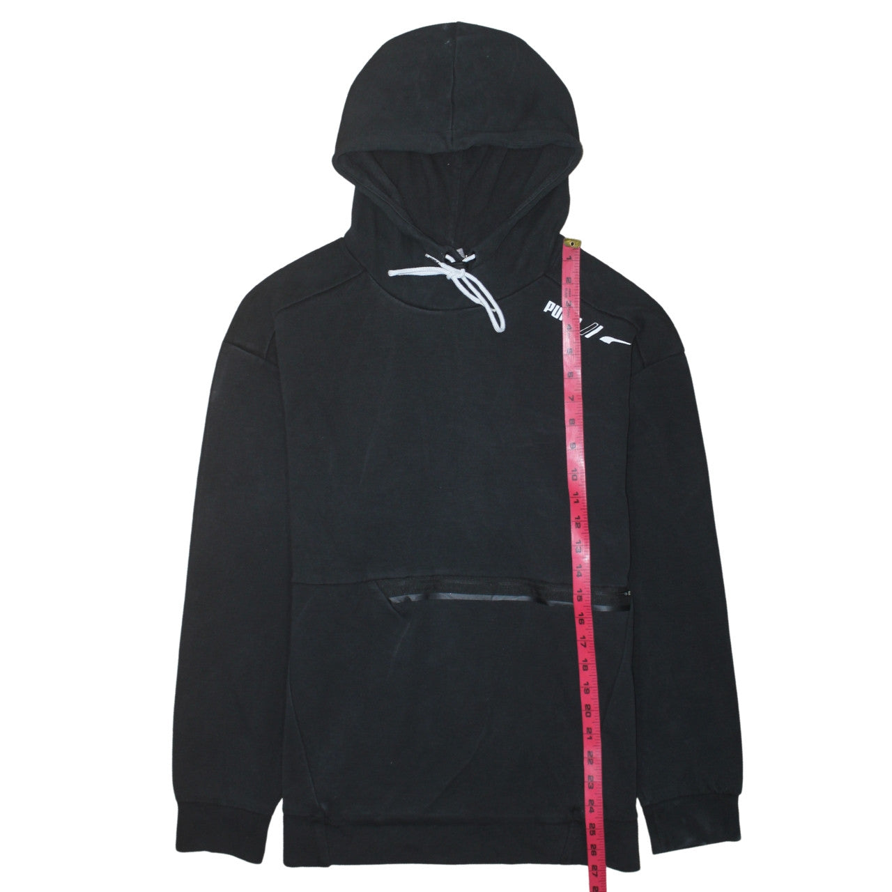 Puma Men Black Pullover Hoodie Size S Regular Fit Sports Fleece