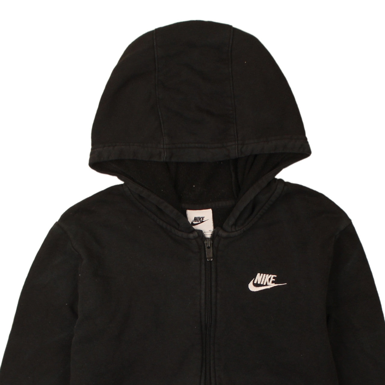 Nike Boys Black Full Zip Fleece Hoodie XL 158-170cm Sports Casual