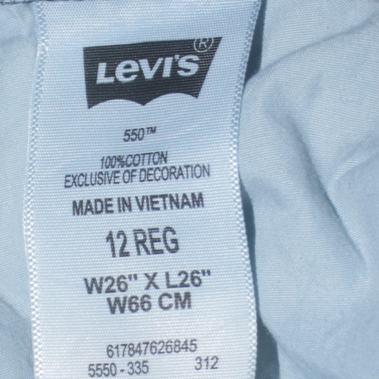 Levi's Boys Blue 550 Relaxed Fit Denim Jeans Size 12 Years Straight Leg