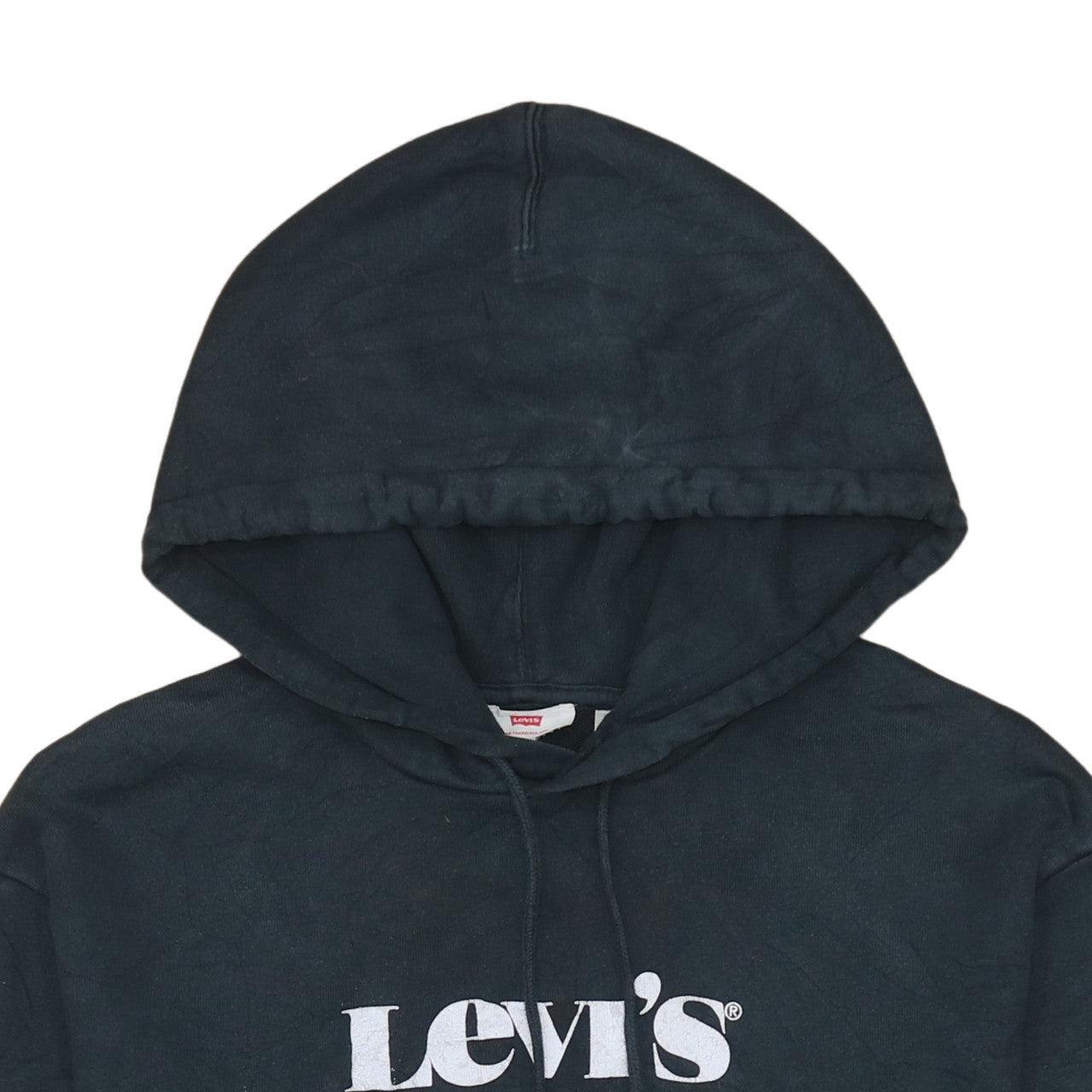 Levi's Men's Black M Pullover Hoodie with Logo Print